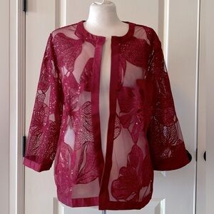 Chico’s Travelers Embellished Novelty Jacket